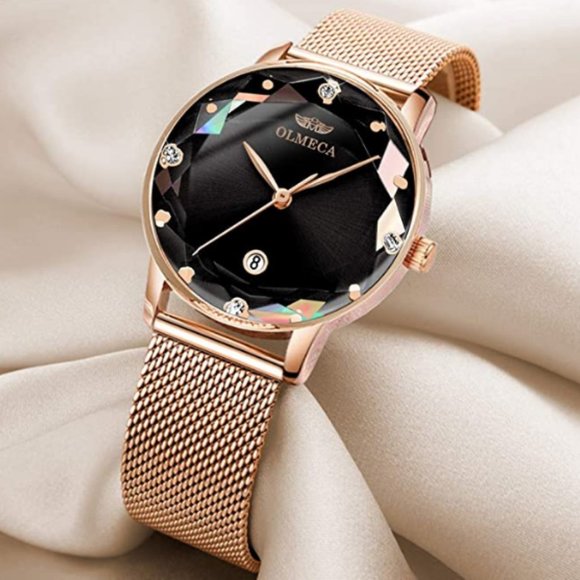 FLAPI Analog Quartz Watch with Milanese Loop - Picture 2 of 2